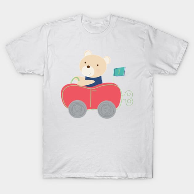 Wallpaper Bear Cute T-Shirt by Hashop